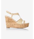 Express Snake Print Strappy Wedge