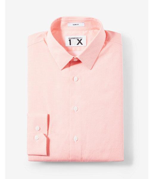 Express Slim Fit Micro Dot 1mx Dress