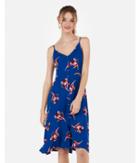 Express Womens Floral Button Front Midi Cami Dress