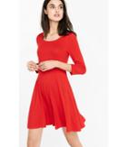 Express Women's Dresses Bright Red Scoop Back