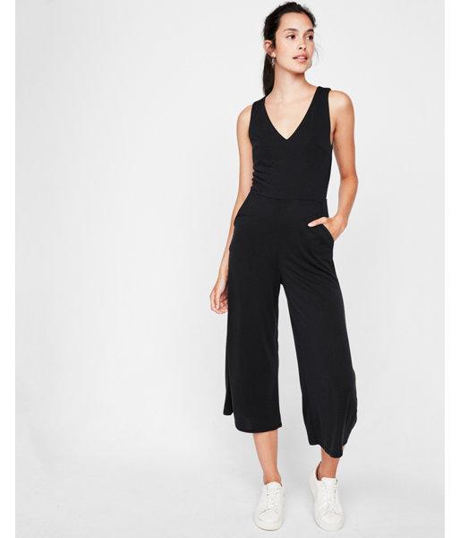 Express Womens Tie Back Culotte Jumpsuit