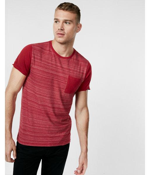 Express Color Block Crew Neck Tee