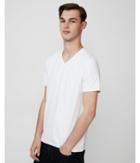 Express Mens Stretch Pima Cotton Blend V-neck Tee