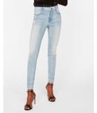 Express Womens Express Womens High Waisted Side Stripe Denim Perfect Stretch+ Ankle