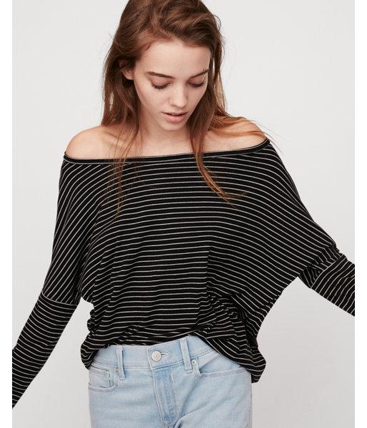 Express Womens Express Womens Express One Eleven Striped Off The Shoulder