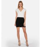 Express Womens V-neck Henley Tee