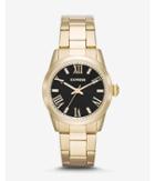 Express Mens Analog Bracelet Watch - Black And Gold