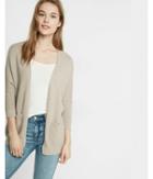 Express Womens Petite Textured Drop Shoulder Open Cover-up