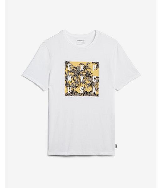 Express Mens Exp Palm Tree Graphic Tee