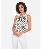 Express Womens Chevron Sequin Embellished Tank Top