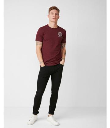 Express Mens Geo Sphere Crew Neck Graphic Tee