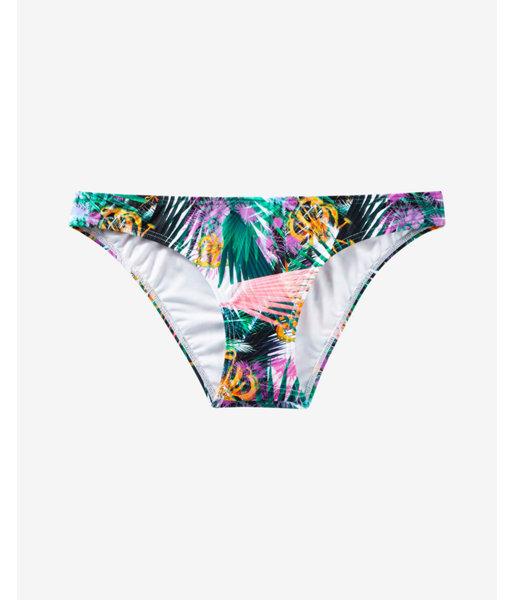 Express Low Rise Print Bikini Bottom