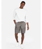Express Mens Classic Fit 10 Inch Poplin Tech Cargo