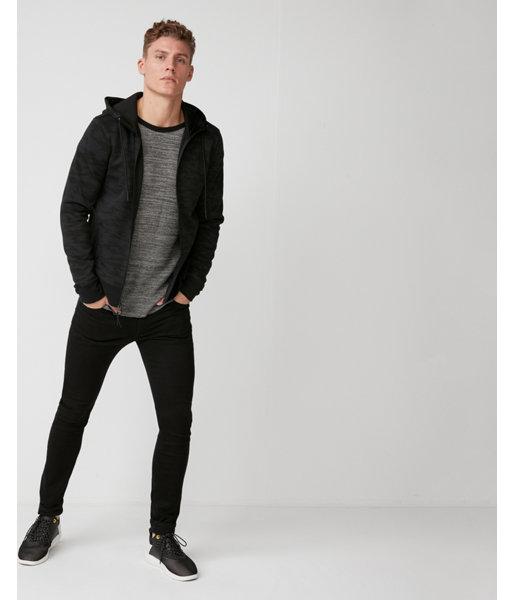 Express Mens Camo Mesh Hood Zip Front Hoodie