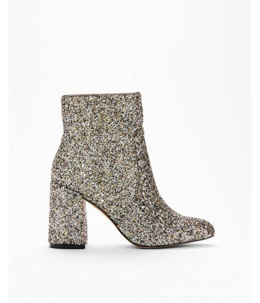 Express Womens Glitter Pointed Toe Boots