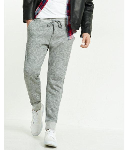 Express Mens Marled Fleece Jogger Pant