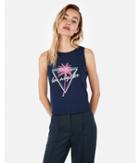 Express Womens Express One Eleven La Wanderer Graphic Cropped Tank
