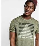 Express Mens Five Districts Burnout Graphic T-shirt