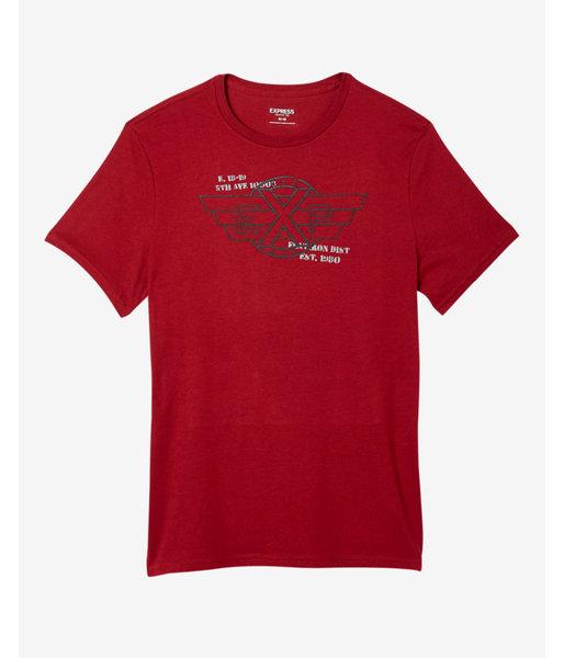 Express Mens Exp Wings Crew Neck Graphic Tee