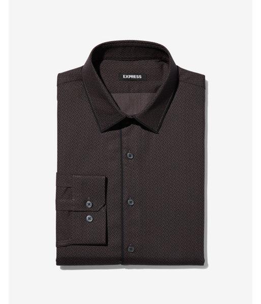 Express Mens Extra Slim Piped Print Dress