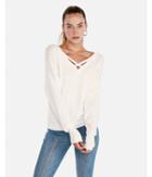 Express Womens Double Vee Pullover