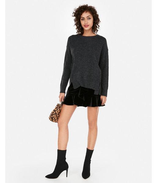 Express Womens Crew Neck Hi-lo Tunic