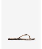 Express Womens Snakeskin Printed Flip Flops