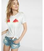 Express Womens Express One Eleven Watermelon Graphic Tee