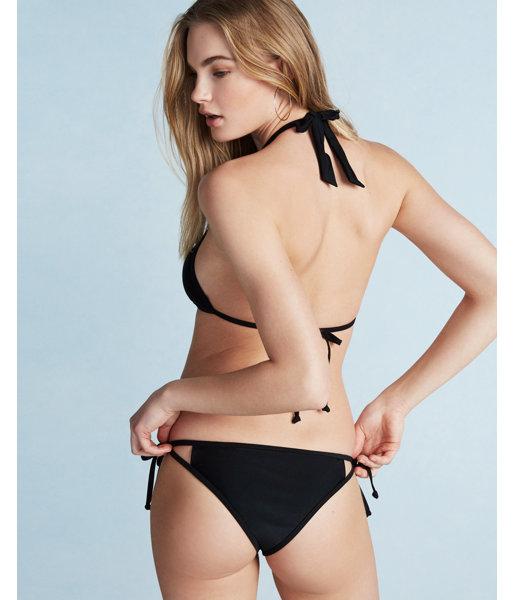 Express Womens Double Strap Tie Cheeky Bikini Bottom