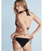 Express Womens Double Strap Tie Cheeky Bikini Bottom