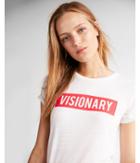 Express Womens Visionary Easy Crew Neck Tee