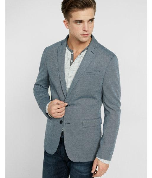 Express Mens Slim Photographer Double-knit Blazer
