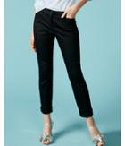 Express Mid Rise Straight Leg Cuffed Ankle Pant
