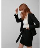 Express Womens Knit One Button Blazer