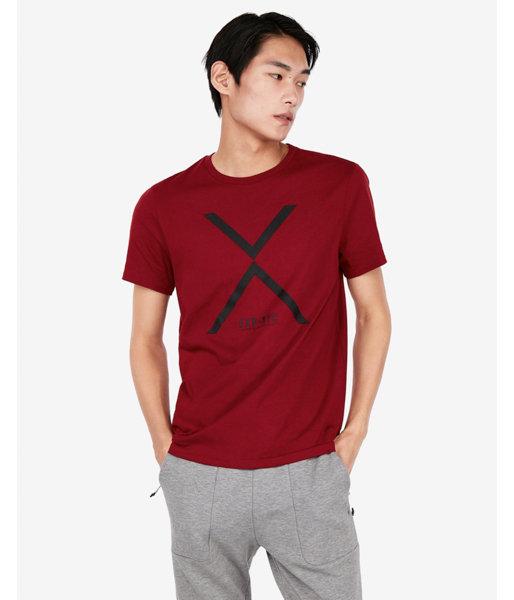 Express Mens Crew Neck X Exp Graphic Tee