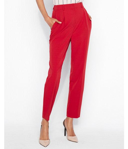 Express Womens Super High Waisted Shirred Ankle Pant