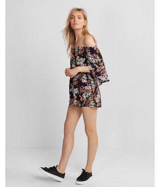 Express Womens Wildflower Off The Shoulder Bell