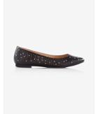 Express Womens Studded Cut-out Pointed Toe Flat