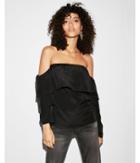 Express Womens Ruffled Off The Shoulder Tiered