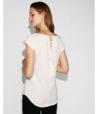 Express Womens Lace-up Crew Gramercy Tee