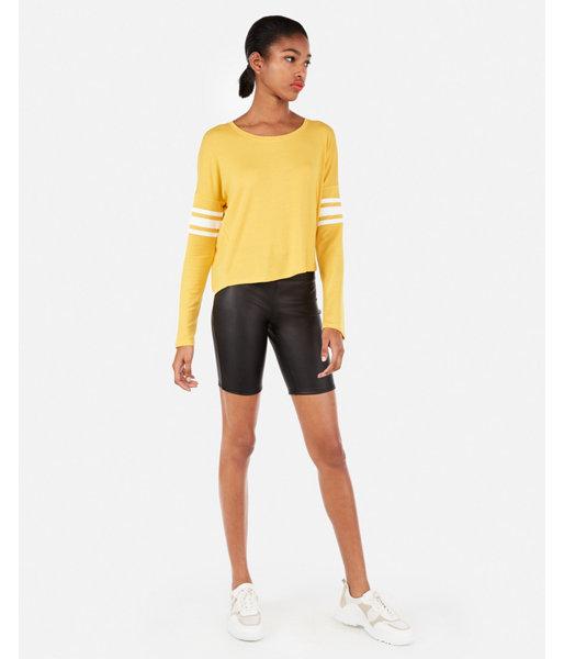 Express Womens Express One Eleven Varsity Boxy Tee