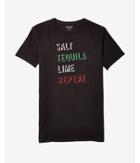 Express Salt Tequila Lime Repeat Crew Neck Graphic Tee