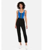 Express Womens Express One Eleven Zip Front Color Block Cropped Tank