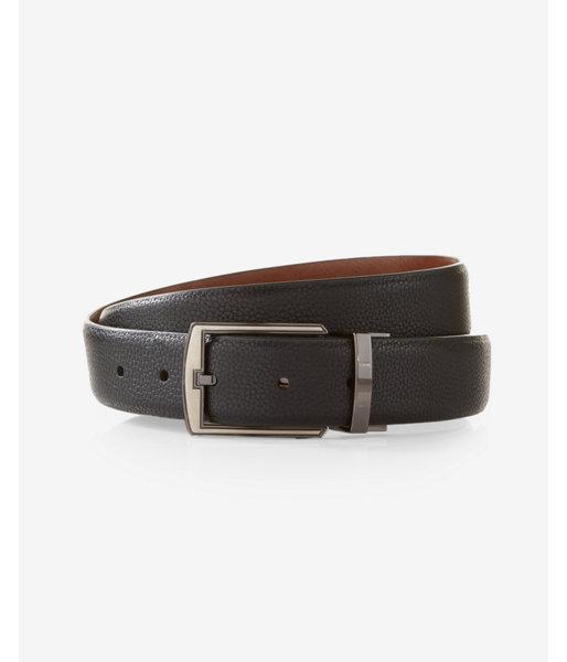 Express 2-in-1 Pebbled Strap Reversible Prong Belt