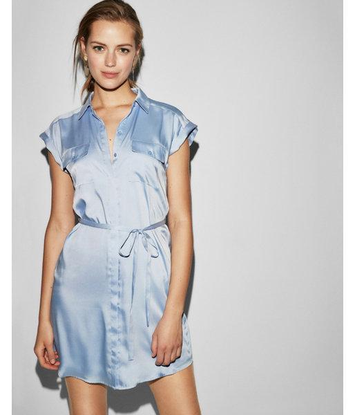 Express Womens Solid Short Sleeve