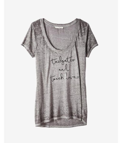Express Womens Express One Eleven Tailgates Touchdowns Graphic Tee
