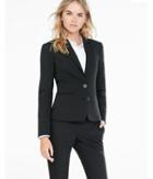 Express Womens 22 Inch Black Ultimate Double Weave Jacket