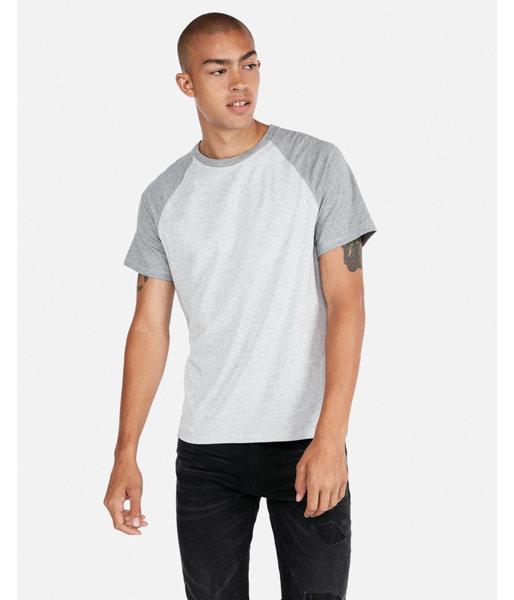 Express Mens Exp Weekend Stretch Baseball Tee