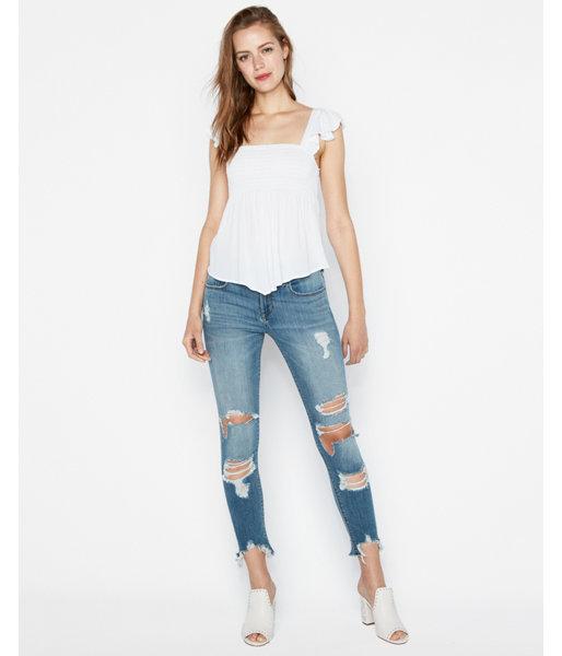 Express Womens Flutter Sleeve Open Back Tank