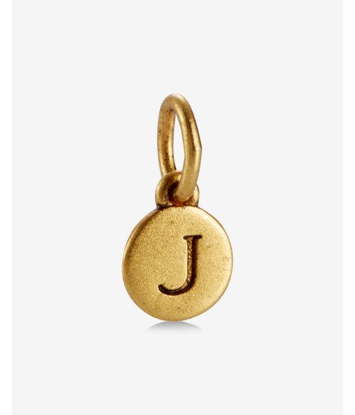 Express Womens Sequin Matte Gold J Charm